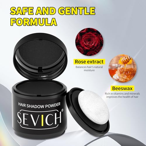 Sevich Hairline Powder 10g - Waterproof Hair Loss Concealer, Dark Brown