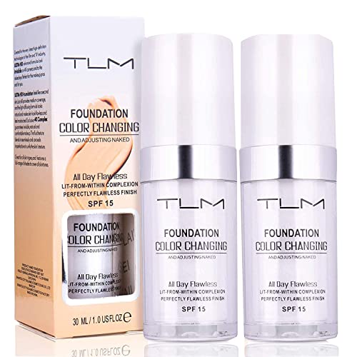 2Pcs TLM Colour Changing Foundation with SPF 15 - 30ml
