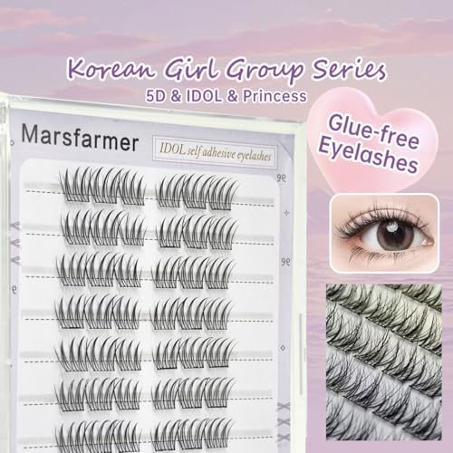 Self-Adhesive Lash Clusters - Pre-Glued False Eyelashes 10-12mm 60pcs