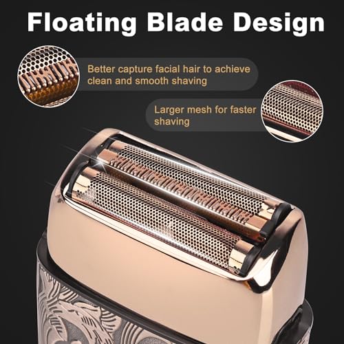Ufree Foil Shavers Electric Razor for Men, Beard Trimmer Grooming Shaving Kit, Hair Trimmer, Cordless Head Shavers for Bald Men Barber Clippers, Birthday Gifts for Him