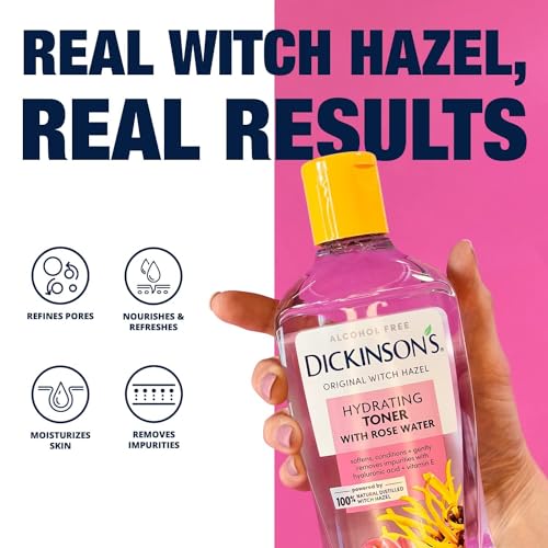 Dickinson's Alcohol-Free Witch Hazel Hydrating Toner, 16 Oz