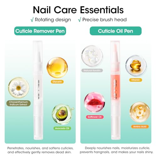 GELLEN Nail Cleanser Pads & Manicure Tools Kit - 50PCS