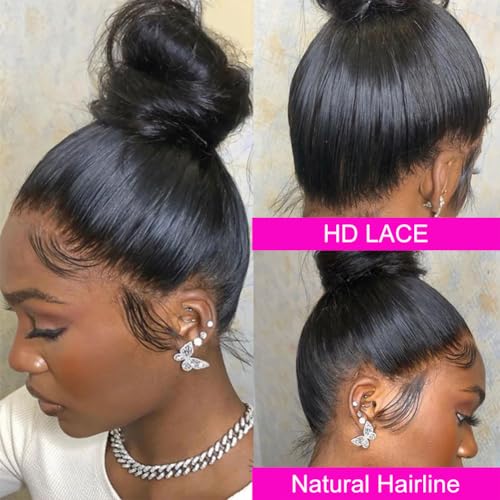 Ossilee 28" 360 Lace Front Wig Human Hair Straight