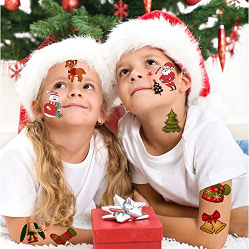 148 Christmas Temporary Tattoos for Kids - Individually Wrapped