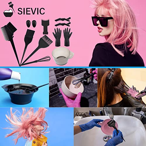 42-Piece Hair Dye Coloring Kit with Accessories for DIY Salon Use