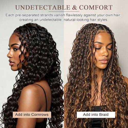 Feather Crochet Human Hair 16" 50g Knotless Black Curly