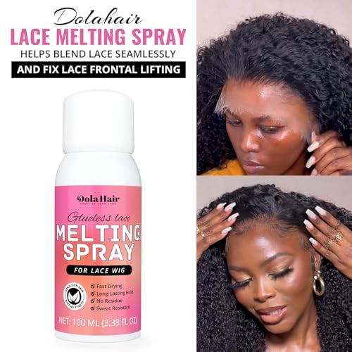 Dolahair Lace Melting Spray for Glueless Wigs - Easy Application Kit