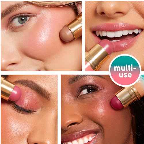 Physicians Formula Butter Glow & Go Multiuse Stick - Ultra-Creamy Formula with Murumuru Butter, Radiant Finish, Cruelty-Free - Beach Bum Plum