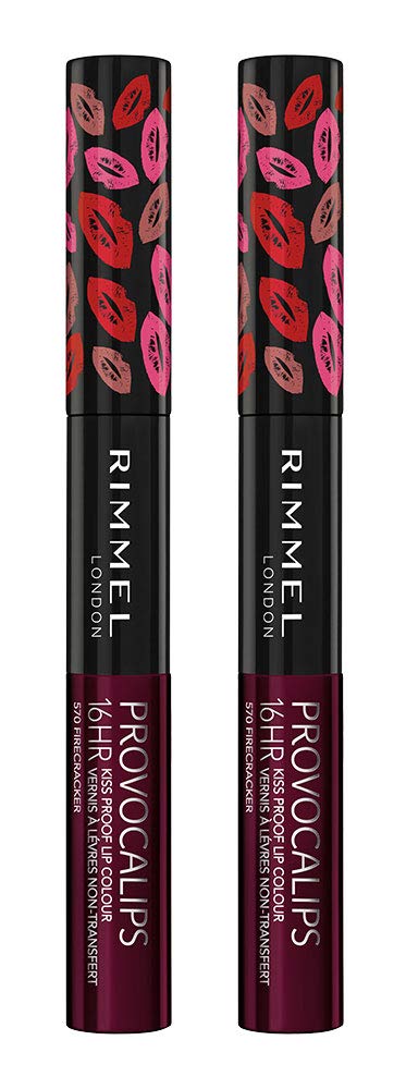 Rimmel Provocalips Lip Colour, Firecracker, 0.14 Fluid Ounce (Pack of 2)