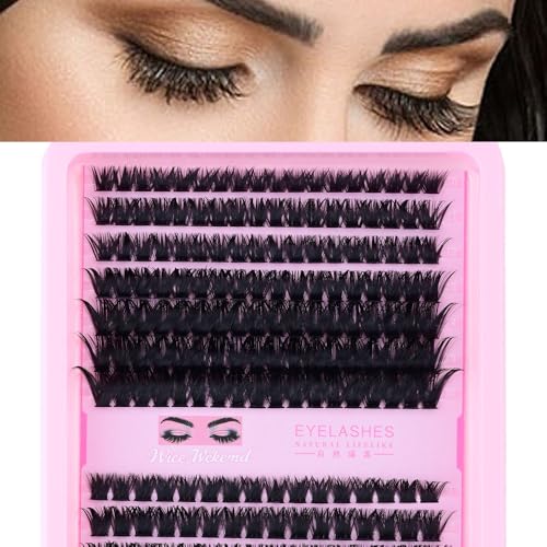 280 Pcs 9-16MM Cluster Lash Extensions Kit | 3D Wispy Fluffy
