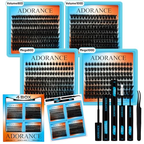 Adorance Lash Clusters Kit 550pcs DIY Eyelash Extensions