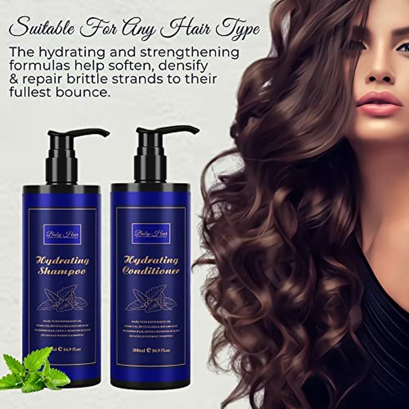 Baby Hair Hydrating Shampoo & Conditioner Set for All Hair Types - 33.8oz