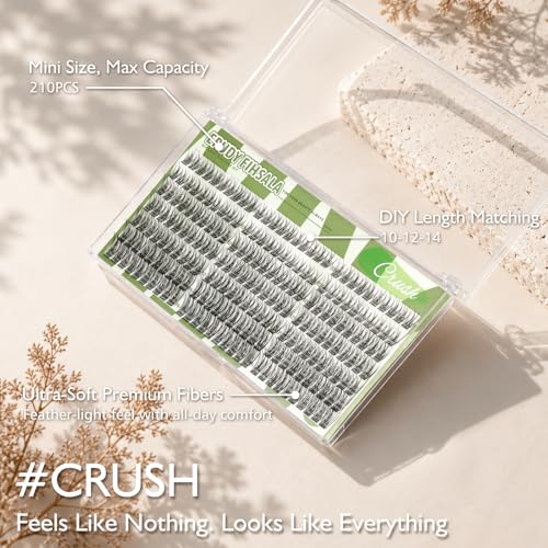 Crush Wispy Lash Clusters - 10-14mm DIY Eyelash Extension Kit 210Pcs