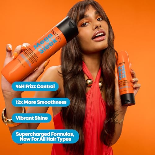 Matrix Mega Sleek Anti-Frizz Shampoo - 96H Frizz Control