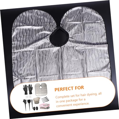 Hair Dyeing Tool Kit with Brush, Bowl, Gloves & Cape