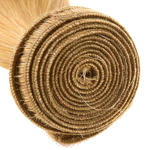 Blonde Human Hair Bundles #27 Honey 8A Brazilian Virgin Yaki 3pc