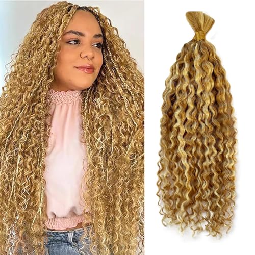 P27/613 Deep Wave Braiding Hair 24 Inch - 2 Bundle