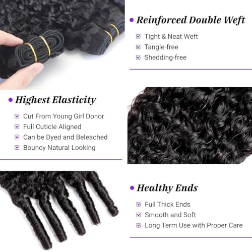 Burmese Curly Human Hair Extensions 24-28 Inch 3 Bundles Unprocessed Brazilian Virgin Hair