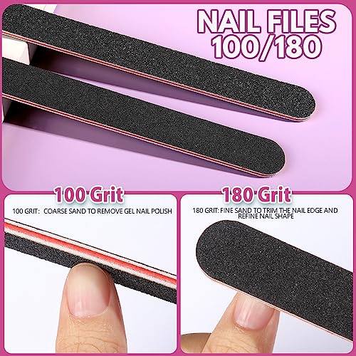 20PCS Nail File Kit - Professional Nail Buffers & Files Set