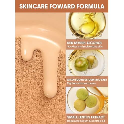 Honeybee Gardens Refillable Pressed Mineral Powder Foundation Compact with Puff & Mirror, Empty Customizable Makeup Kit, Travel-Friendly Luxury