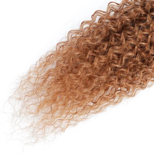 Ombre Brown Kinky Curly Human Hair Bundles - 24, 26, 28 Inch