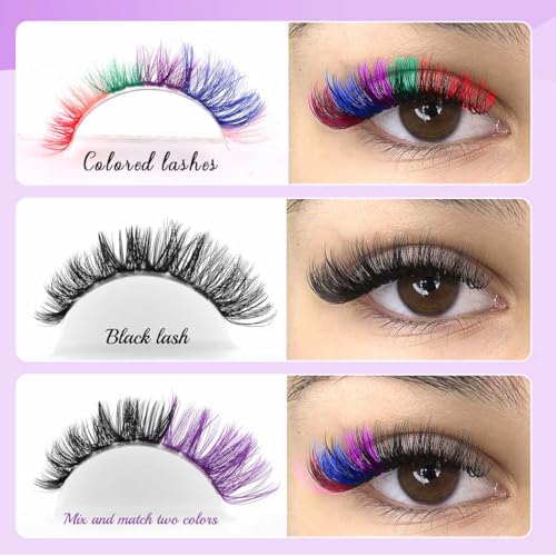 Uranian Colored Lash Clusters 280pcs DIY Extensions 8-16mm