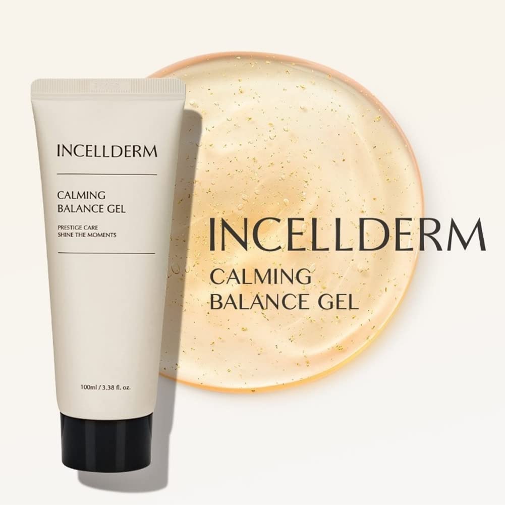 INCELLDERM Calming Balance Gel, Water-based Moisturizer, 100ml / 3.38 fl oz.