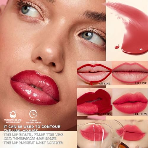 2-in-1 Peel-Off Brow Tint & Lip Stain - Water-Resistant