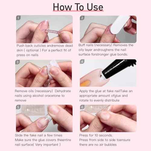 Curvlife Super Strong Nail Glue 15g for Press On Nails - Quick Drying, Semi Solid, Long Lasting, No UV Light Needed