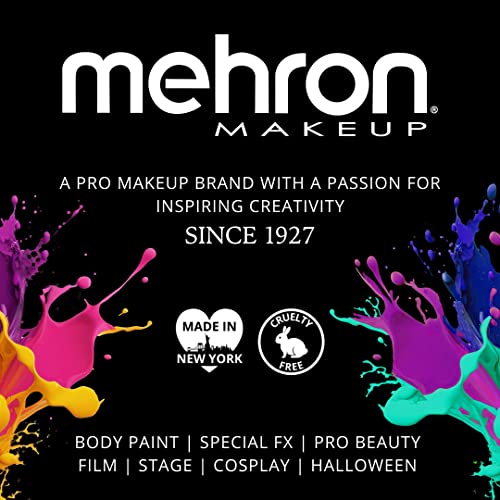 Mehron Makeup Hair White with Brush (1 oz)