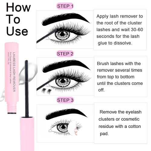 LAUBESS Lash Remover for Cluster Lashes 5ml