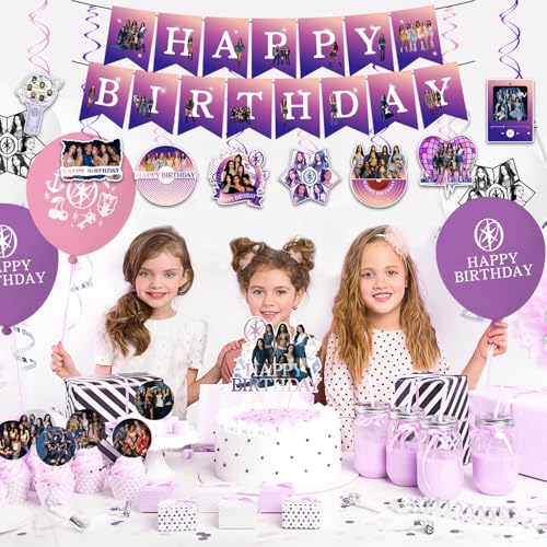 Singer Themed Birthday Party Decoration Set | Banner, Balloons & Toppers