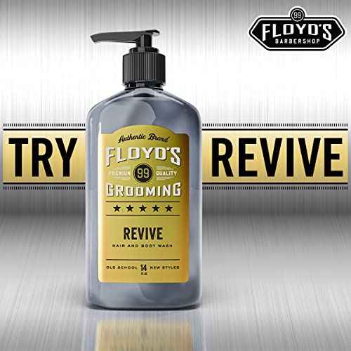 Floyd's 99 Revive 3 in 1 Men's Body Wash - Men's Shampoo, Body Wash, & Face Wash All-in One - Triple Action Formula - Moisturizing - 33 oz.