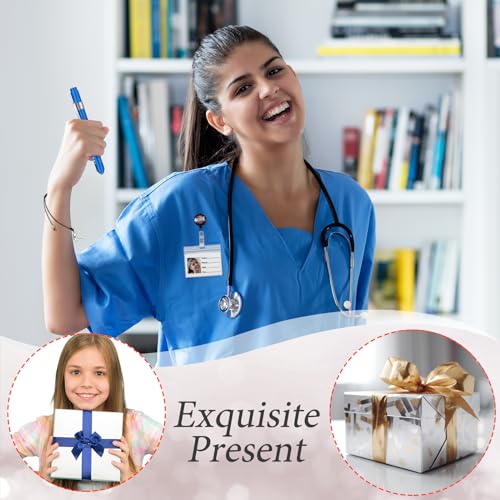 72 Pcs Nurses Gifts Bulk Nurses Week Appreciation Gift Women with Socks Makeup Bags Penlight Badge Reels Headband Bracelet Hair Rope for Employees Doctors Team Nursing Pharmacists Staff