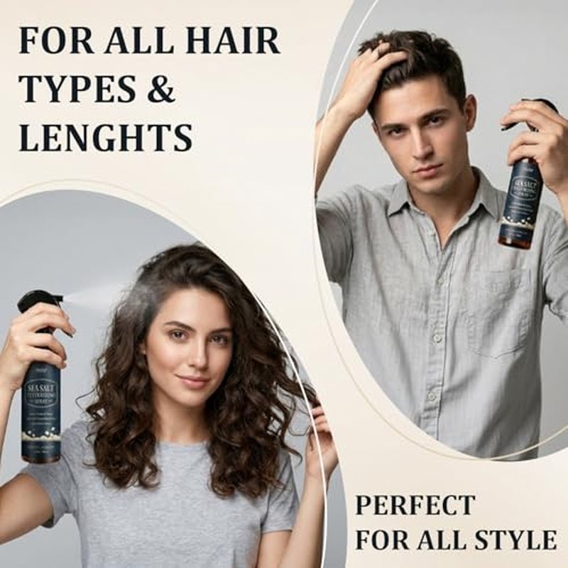 Sea Salt Spray for Fine Hair – Volume & Texture Matte Finish