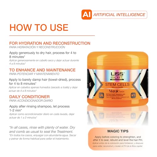 Liss Expert Stem Cells Smoothing Treatment Kit with Keratin & Argan Oil