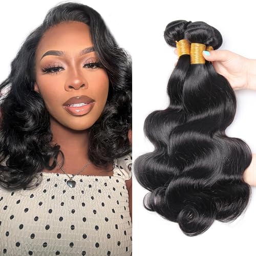 Brazilian Body Wave Hair Bundles 12 14 16 inch Remy