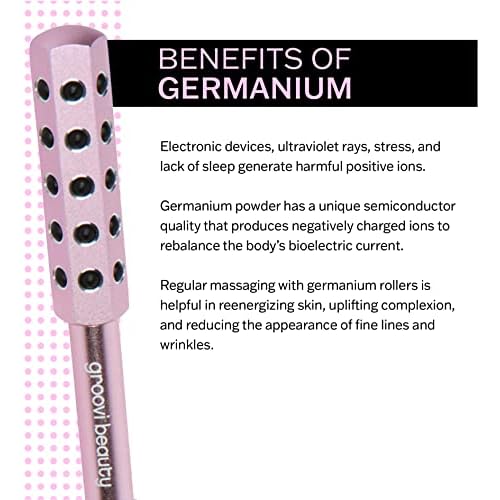 Face Roller Massaging Stones Uplift Skin, Promote Lymphatic draining, Reduces fine Lines & Wrinkles, de-Puffs The Skin & Reduces Facial Muscle Tension | No Batteries