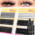 WiWiLINK A-50D+60D+80D+100D Eyelash Clusters Kit - Fluffy Wispy Volume Extensions