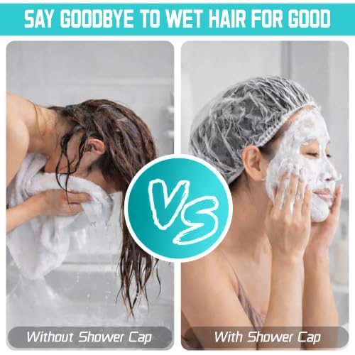Disposable Shower Caps for Women & Men - Large 20.5 Inch, 100 Pack Variation of THIS listing