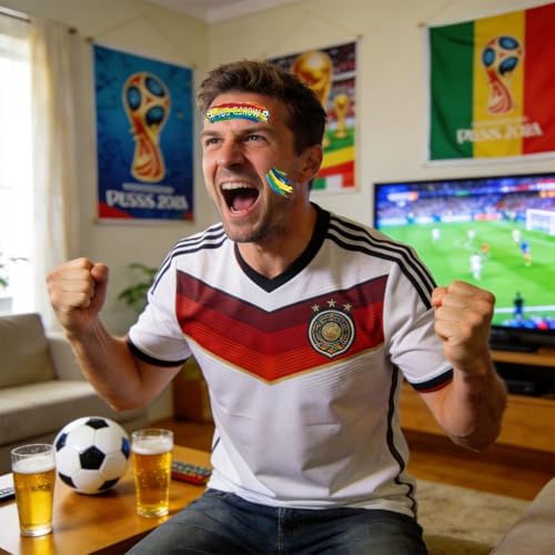 World Cup 2026 Soccer Temporary Tattoos, 58 Sheets Waterproof