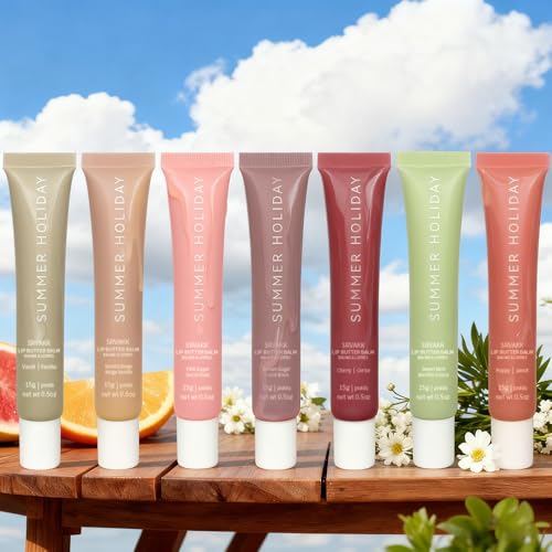 7PCS Lip Gloss Set - Hydrating Moisturizing Lip Balm & Lip Gloss for Dry Lips