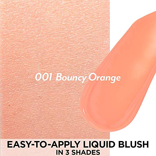 I'm Meme Blush - Bare Cheek Liquid | Lightweight with Sheer Pigmentation, Natural Coral Finish, Portable, 001 Bouncy Orange, 0.10 Oz