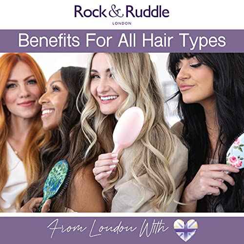 Rock & Ruddle Hair Brush L Acorn & Butterfly
