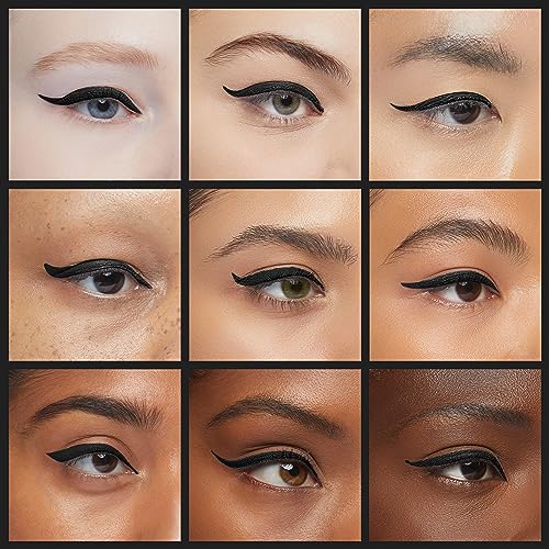 Milani Stay Put Matte Liquid Eyeliner - Black, Waterproof, 17H Wear, Cruelty-Free, Vegan, Smudgeproof, Long Lasting