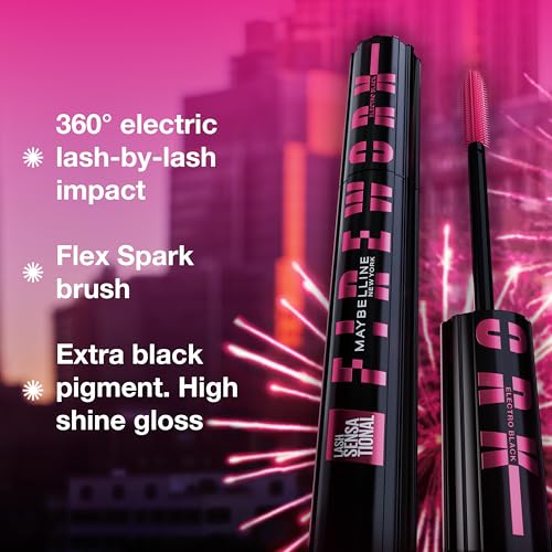 Maybelline Lash Sensational Firework Mascara, 24HR Lengthening & Volumizing