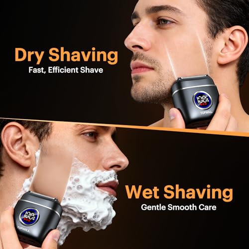 5-Blade Electric Razor for Men – USB-C Rechargeable Wet/Dry Shaver