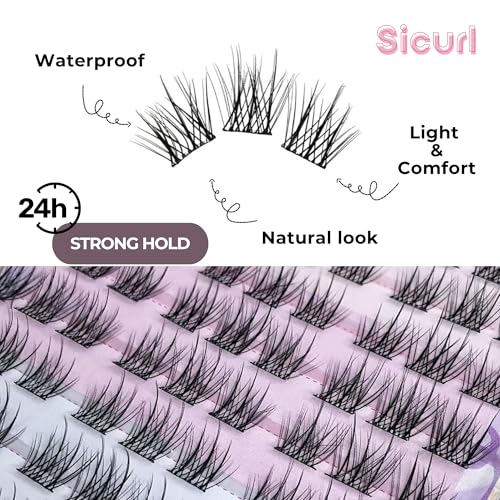 Self-Adhesive Lash Clusters Natural Look Pre-Glued 8-15mm Kit