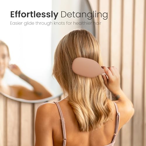 Mocha Mousse Detangler Brush for Fine Hair – Pain-Free