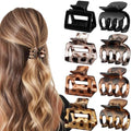Small Claw Clips for Thin Hair, 8 Pack Mixed Styles
